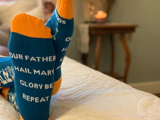 PRAY the Rosary- Premium Socks