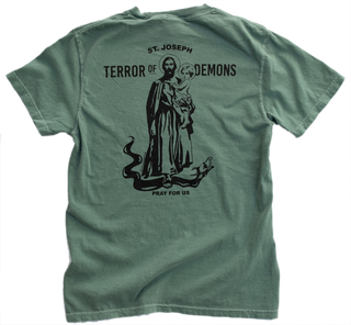 Saint Joseph - Terror of Demons Heavyweight Garment Dyed Tee