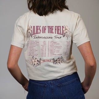 Lilies of the Field - "Intercession Tour" Heavyweight Garment-Dyed Tee