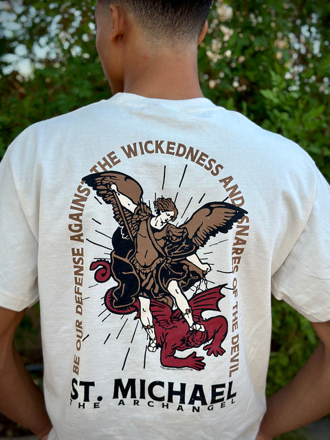 Saint Michael Premium Tee – Totally Catholic Tees