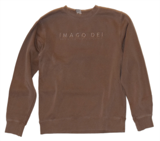 Imago Dei Pigment-Dyed Embroidered Crewneck Sweatshirt