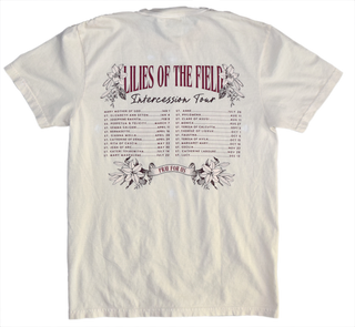 Lilies of the Field - "Intercession Tour" Heavyweight Garment-Dyed Tee