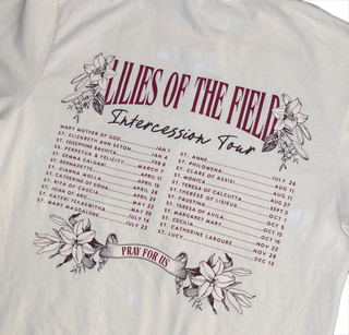 Lilies of the Field - "Intercession Tour" Heavyweight Garment-Dyed Tee