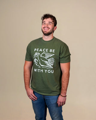 Peace Be With You- Heavyweight Garment-Dyed Tee