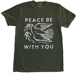 Peace Be With You- Heavyweight Garment-Dyed Tee