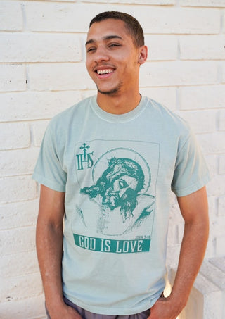 God Is Love, John 3:16 Heavyweight Garment-Dyed Tee