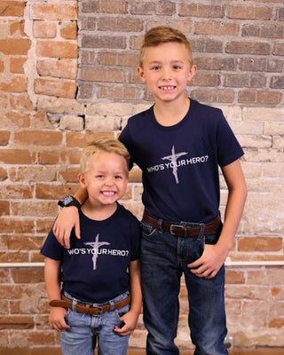Who's Your Hero - Jesus Premium Youth Tee