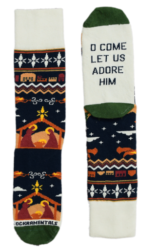 Christmas Nativity Premium Socks
