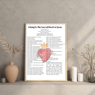 Litany to the Sacred Heart of Jesus Downloadable Print
