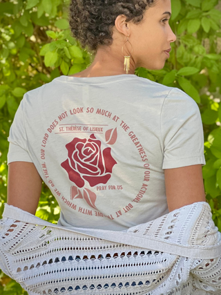 The Little Way Premium Relaxed Women's V-Neck Tee
